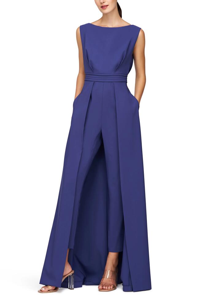 Kay Unger Demi Maxi Jumpsuit in Cobalt Cover