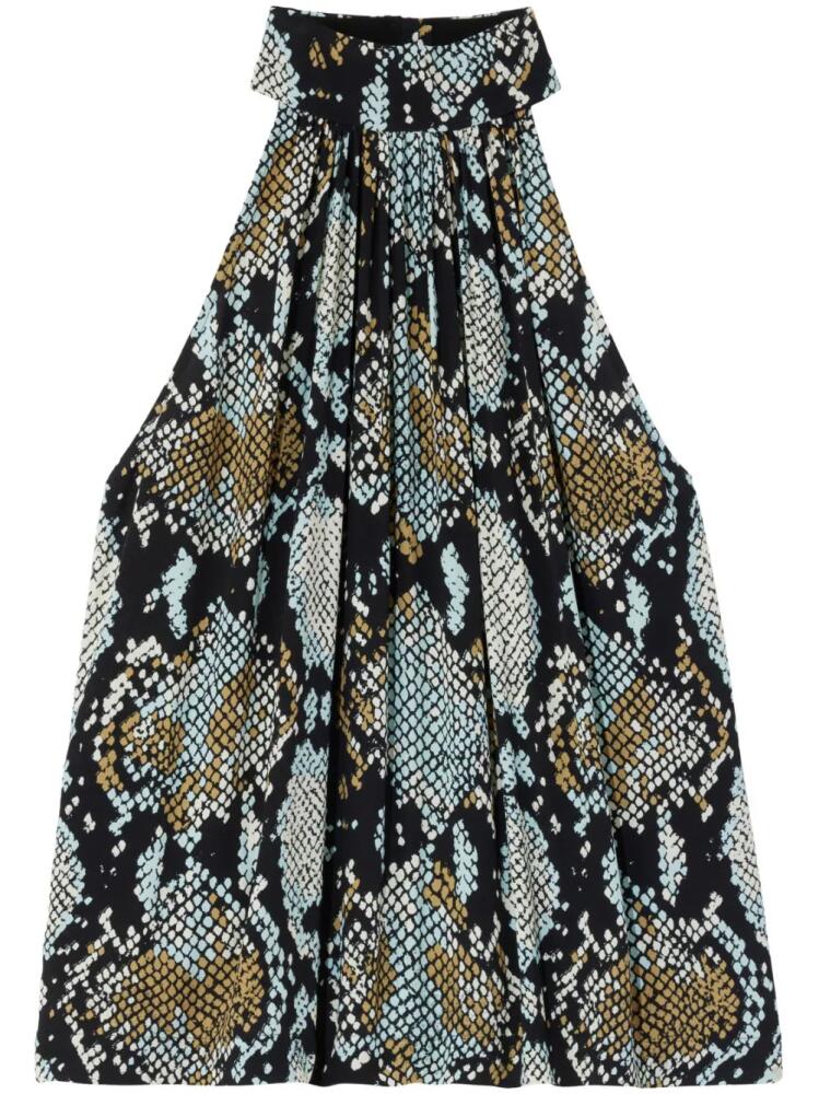 Proenza Schouler snakeskin-print sleeveless top - Black Cover