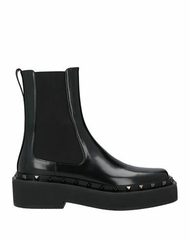 Valentino Garavani Woman Ankle boots Black Leather Cover