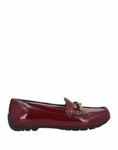 Geox Woman Loafers Burgundy Leather Cover