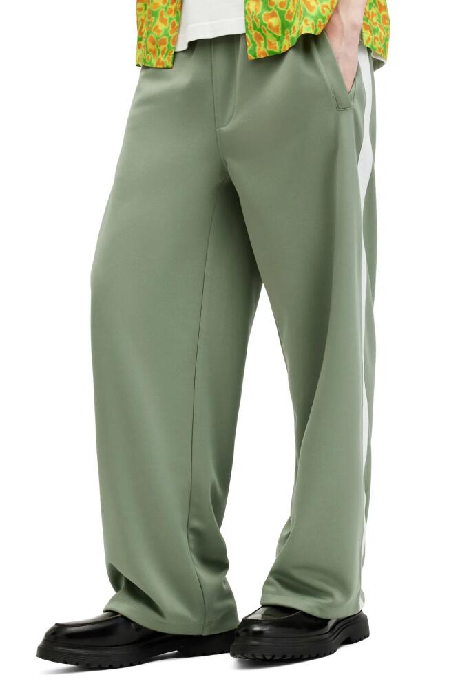 AllSaints Beck Wide Leg Sweatpants in Shamrock Green Cover