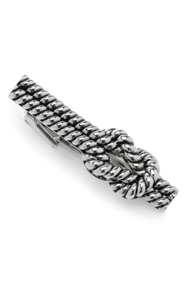 Cufflinks, Inc. Rope Knot Tie Clip in Silver Cover