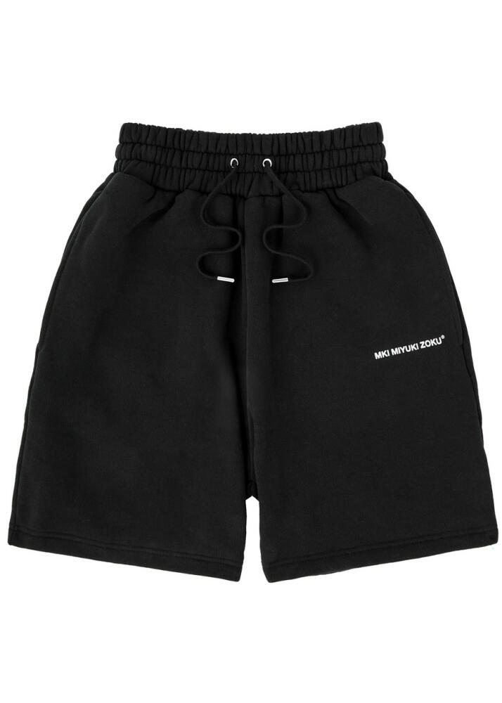 Mki Miyuki Zoku Logo-print Cotton-blend Shorts - Black Cover