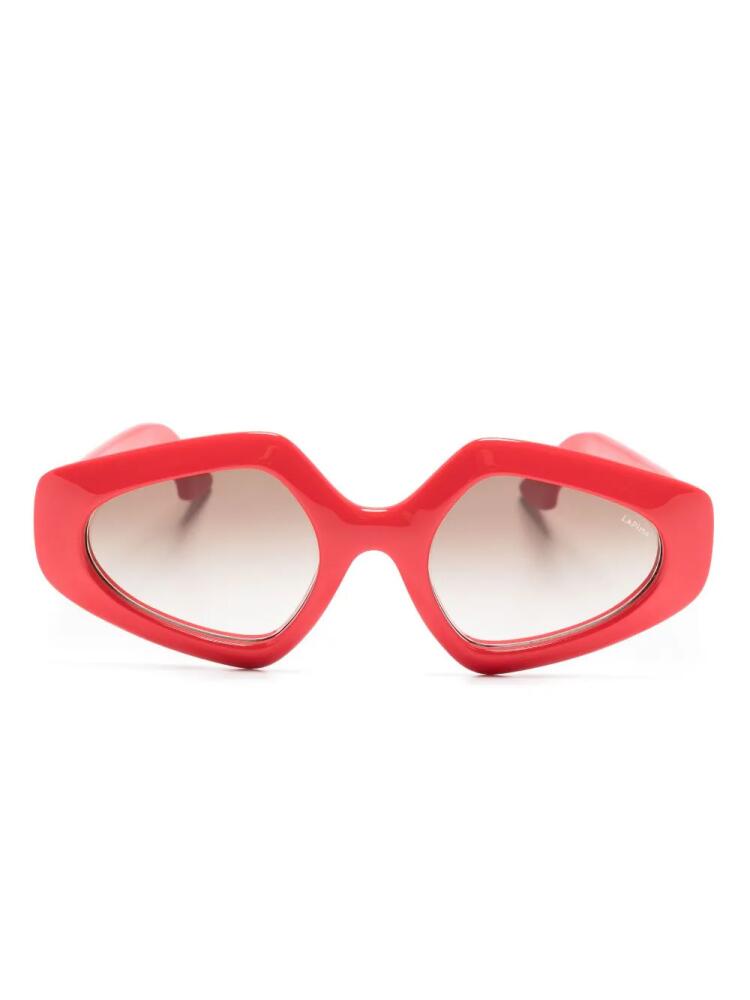 Lapima Antonia oversize-frame sunglasses - Red Cover