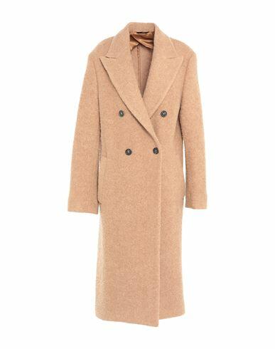 Dondup Woman Coat Camel Virgin Wool, Viscose, Polyamide Cover