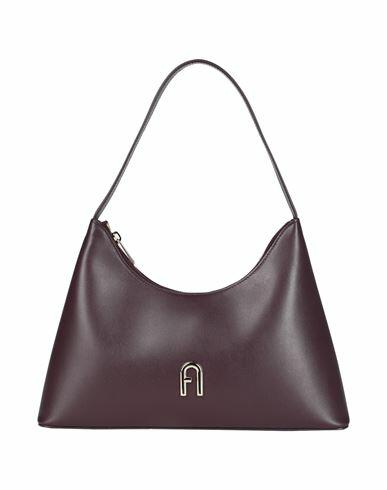 Furla Furla Diamante S Shoulder Bag Woman Shoulder bag Deep purple Calfskin Cover