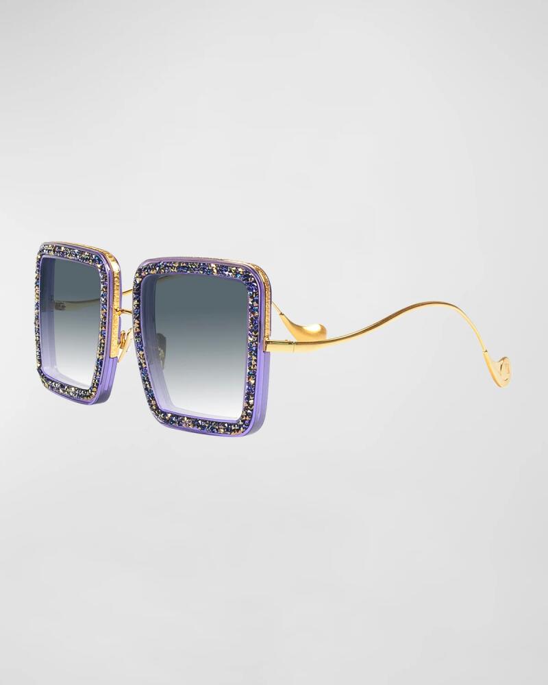 Anna-Karin Karlsson Beaming Sky Swarovski Square Acetate Sunglasses Cover