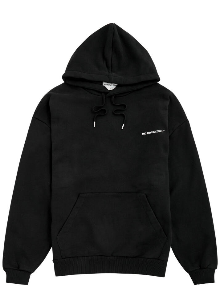 Mki Miyuki Zoku Logo Hooded Cotton-blend Sweatshirt - Black Cover