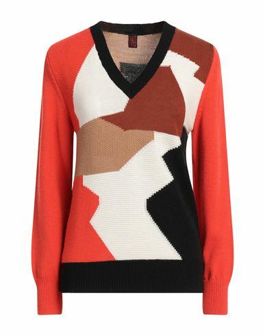 Stefanel Woman Sweater Orange Acrylic, Wool Cover