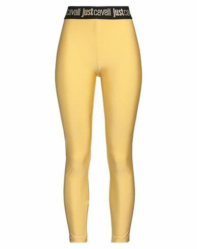 Just Cavalli Woman Leggings Ocher Polyamide, Elastane Cover