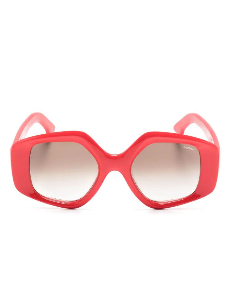 Lapima Stella oversize-frame sunglasses - Red Cover