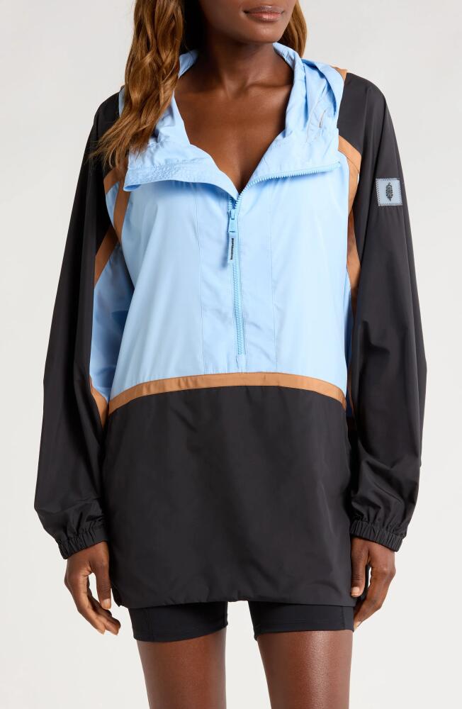 Free People FP Movement Care Like the Wind Anorak in Oxford Blue Combo Cover