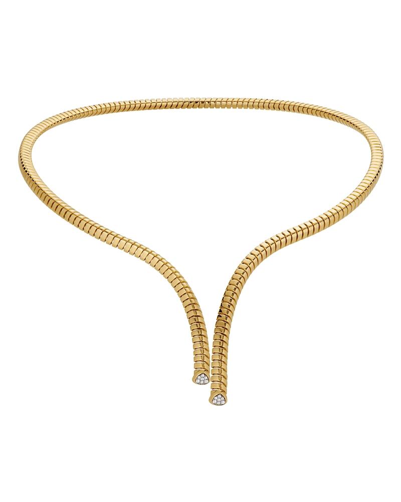 Marina B 18K Yellow Gold Trisolina Diamond Pave Necklace, 6.5 Cover