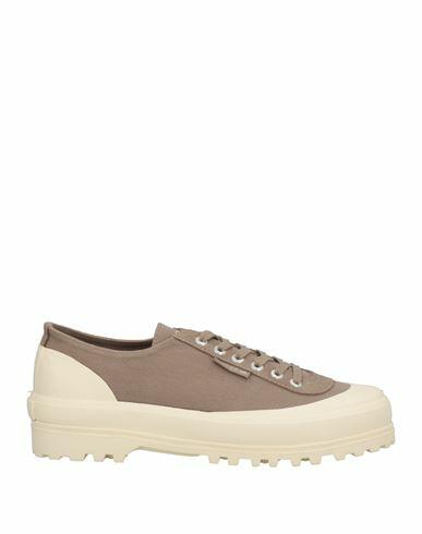 Superga Man Sneakers Dove grey Soft Leather, Textile fibers Cover