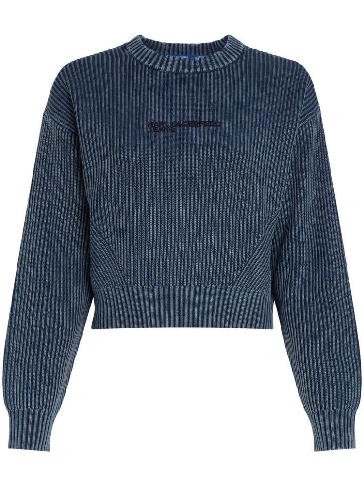 Karl Lagerfeld Jeans acid-wash sweater - Blue Cover