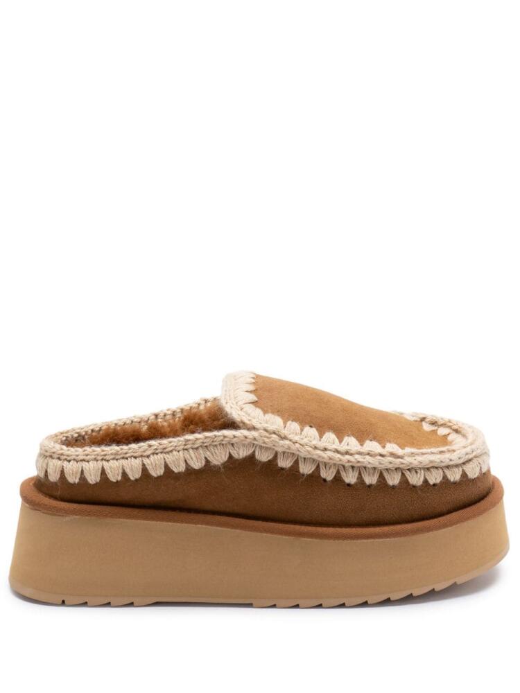 Mou Eskimo Bold slippers - Brown Cover