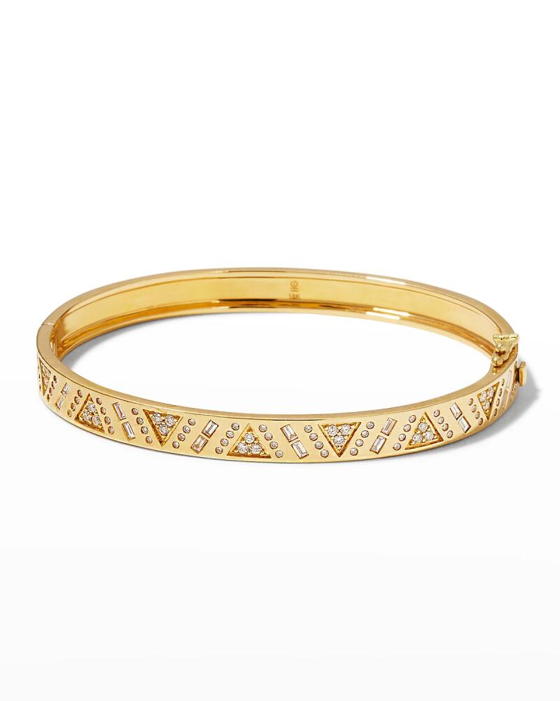 Harwell Godfrey 18K Yellow Gold Stardust Bangle with Diamonds Cover