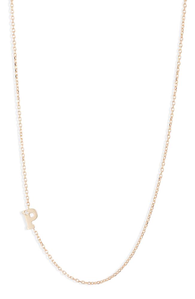 Anzie Diamond Initial Necklace in P Cover