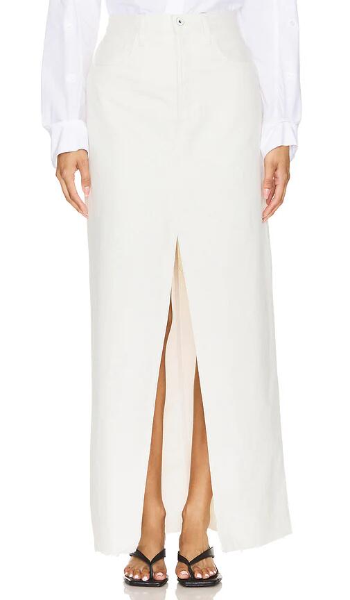 Favorite Daughter The Sadie High Rise Maxi Skirt in Ivory Cover