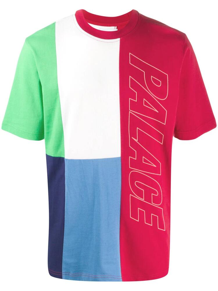 Palace Flaggin colour-block T-shirt - Red Cover