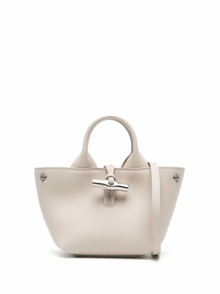 Longchamp Roseau XS leather tote bag - Neutrals Cover