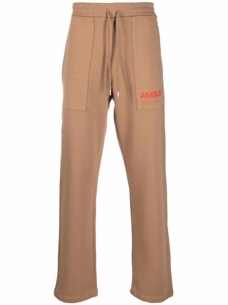 AMBUSH logo-print track pants - Neutrals Cover