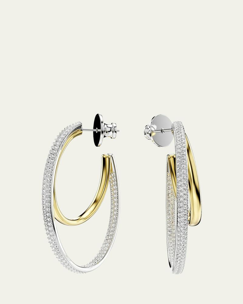 SWAROVSKI Hyperbola Round Cut Pave Hoop Earrings Cover