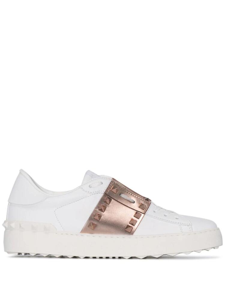 Valentino Garavani Rockstud Untitled leather sneakers - White Cover