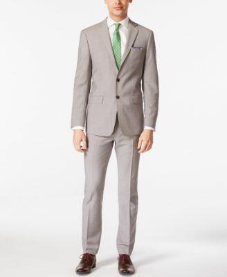 Calvin Klein Solid Mens Classic Fit Suit Separates Cover