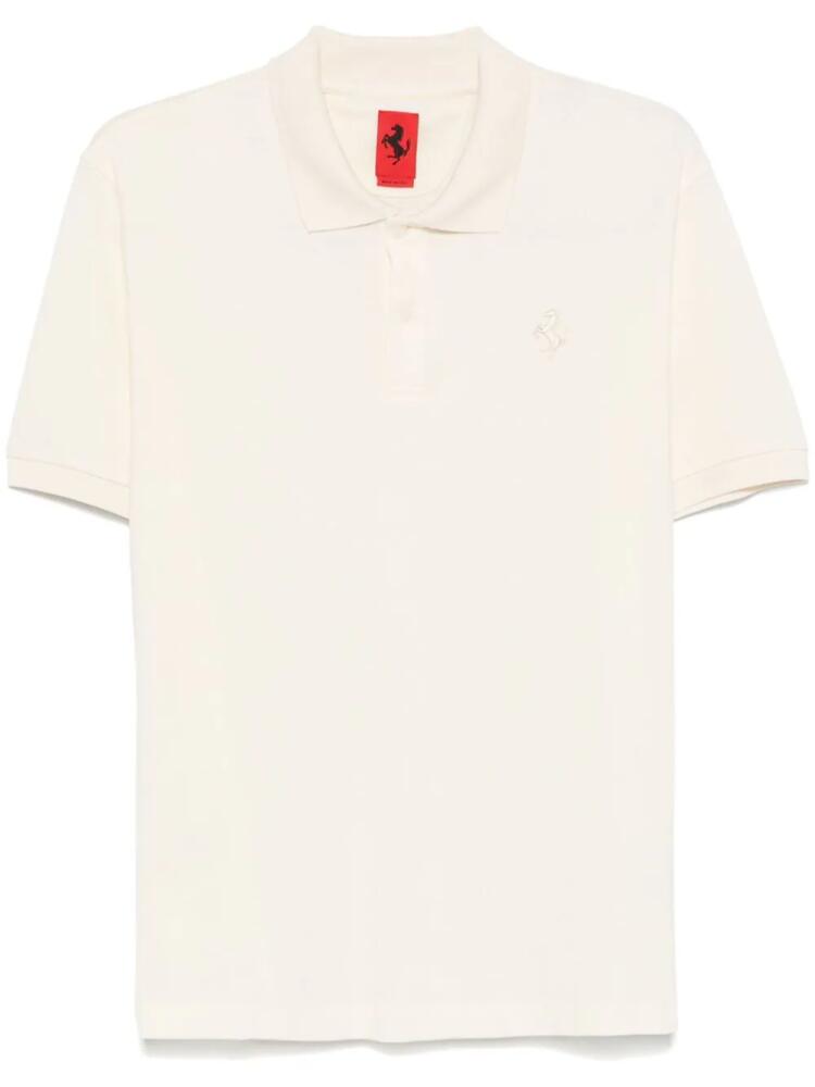 Ferrari piqué polo shirt - Neutrals Cover