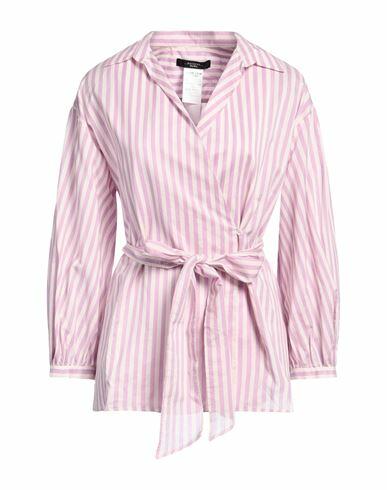 Weekend Max Mara Woman Shirt Lilac Cotton, Silk Cover