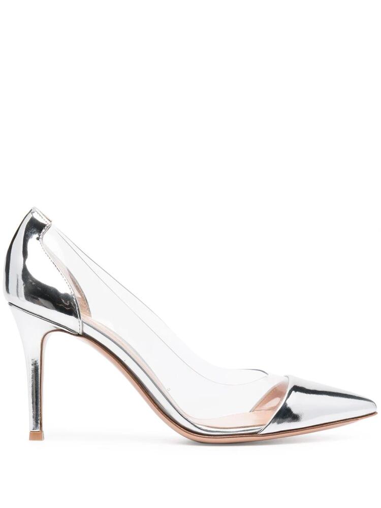 Gianvito Rossi metallic toe-cap pumps - Silver Cover