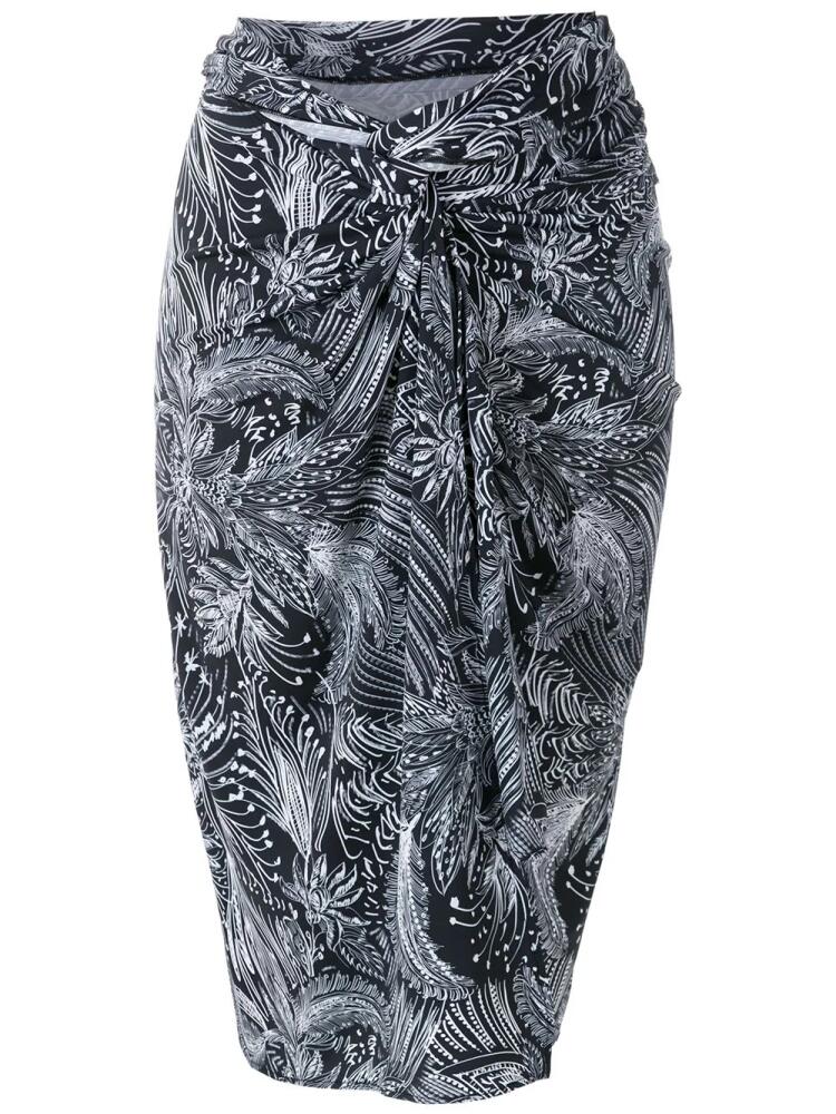 Lygia & Nanny Orixá printed sarong - Black Cover