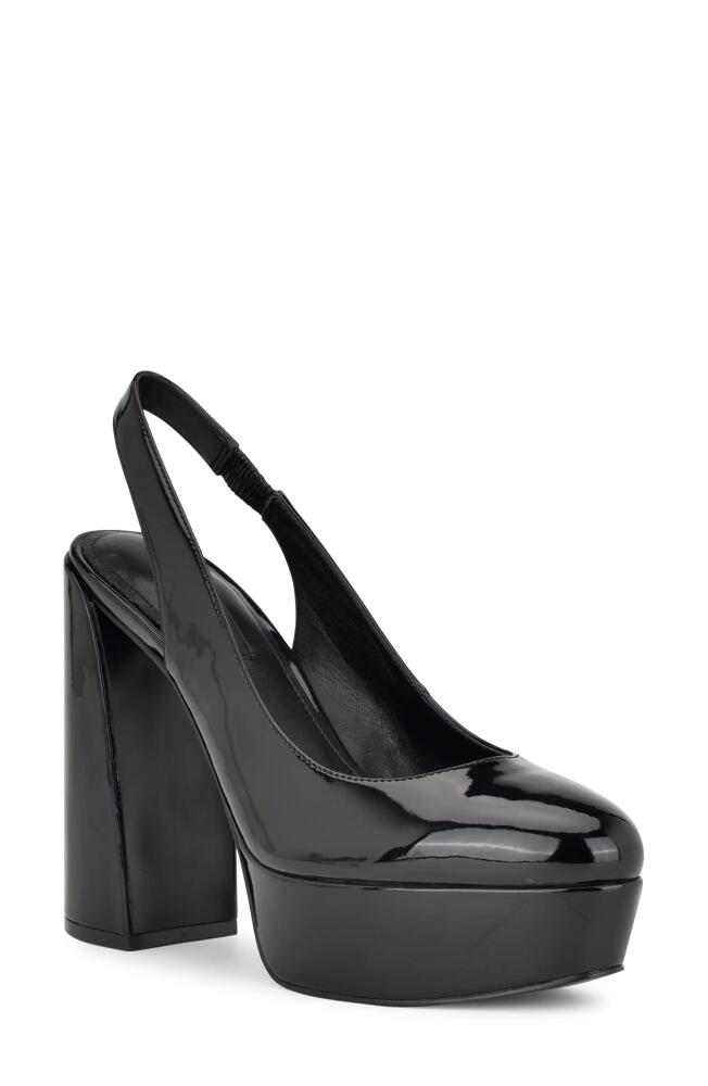 Nine West Trins Slingback Platform Pump in Black Cover