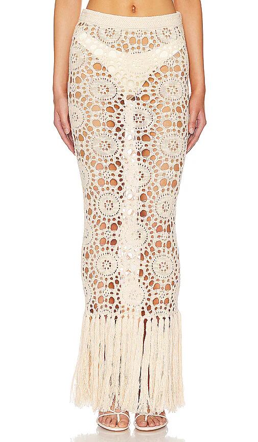 Tularosa Luanne Maxi Skirt in Beige Cover