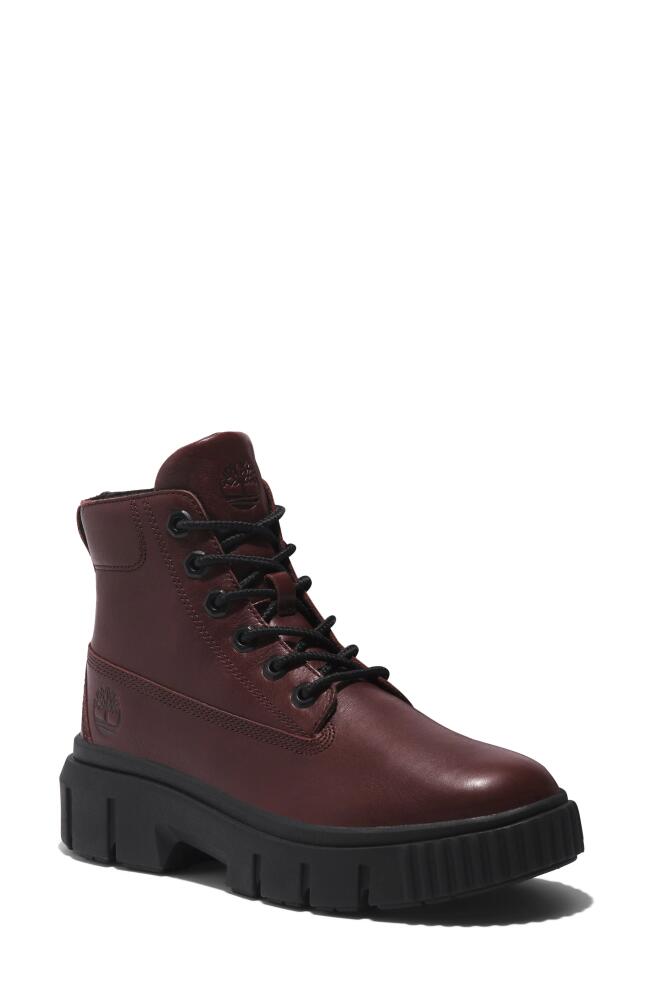 Timberland Greyfield Waterproof Leather Boot in Burgundy Full Grain Cover