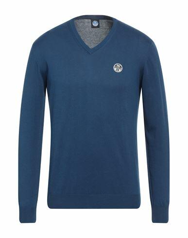 North Sails Man Sweater Navy blue Cotton Cover