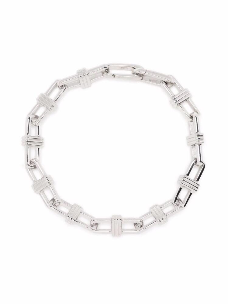 Missoma fused chunky ridge chain bracelet - Silver Cover