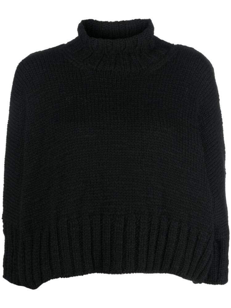 Yohji Yamamoto roll-neck wool jumper - Black Cover