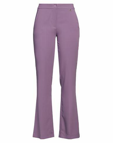 Gai Mattiolo Woman Pants Purple Polyester, Elastane Cover