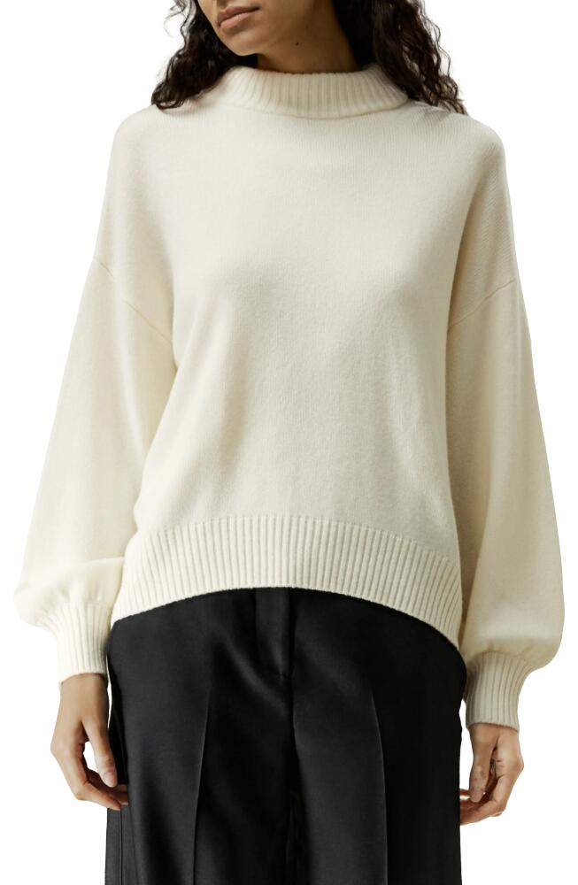 Lilysilk Drop shoulder Wool Sweater in White Cover