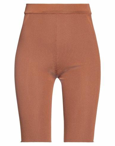 Jacquemus Woman Shorts & Bermuda Shorts Brown Polyester, Polyamide, Elastane Cover