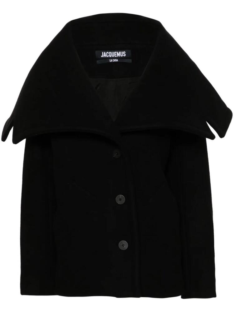 Jacquemus Le Caban Caruso coat - Black Cover