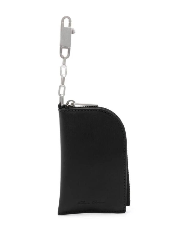 Rick Owens leather hook wallet - Black Cover