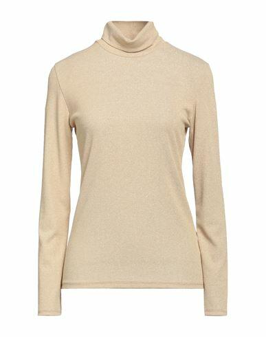 Kaos Jeans Woman Turtleneck Beige Viscose, Polyester, Polyamide, Elastane Cover