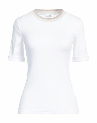 Peserico Woman T-shirt White Viscose, Metallic fiber, Cashmere, Silk, Merino Wool Cover