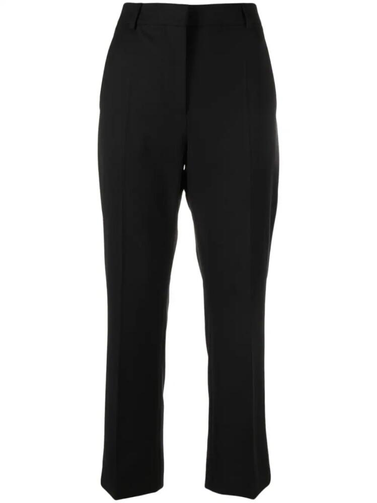 MOSCHINO JEANS virgin wool-blend cropped trousers - Black Cover