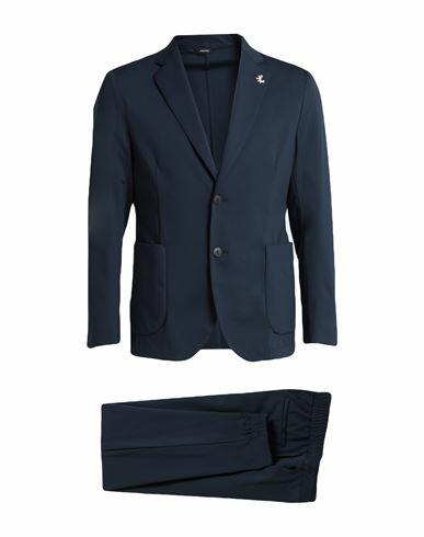 Tombolini Man Suit Navy blue Virgin Wool Cover