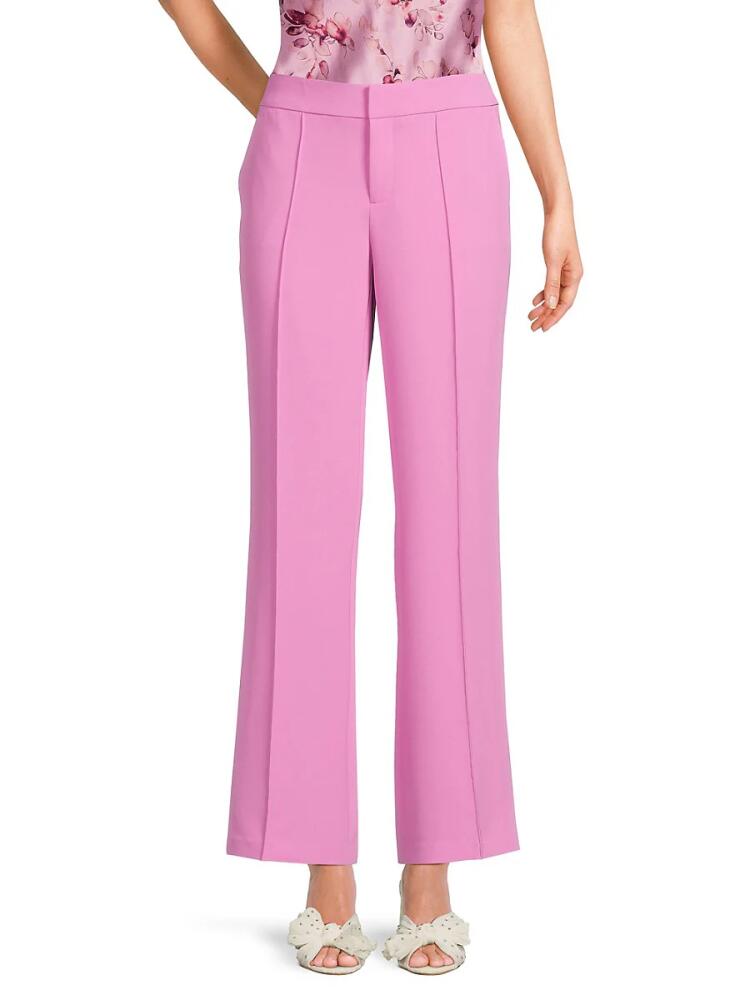 Karl Lagerfeld Paris Women's Pintuck Wide Leg Pants - Cyclamen Pink Cover