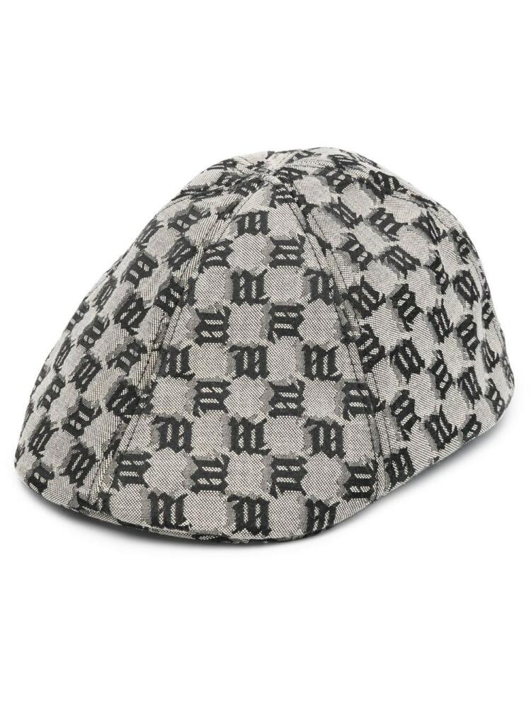 MISBHV monogram-print driving cap - Neutrals Cover